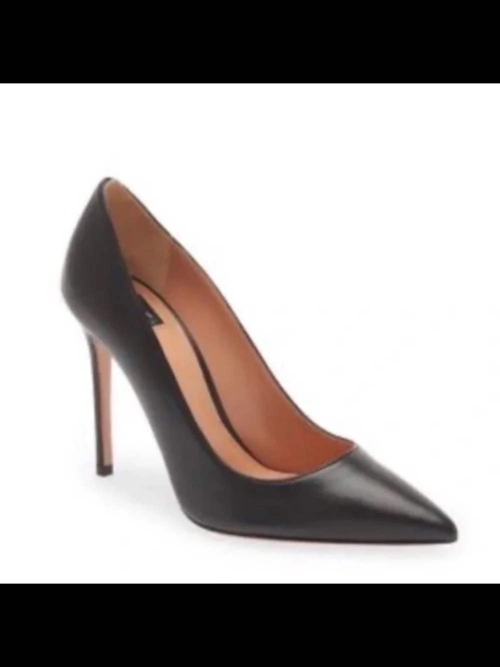 LITA by Ciara Solid Point Toe Pump Heel Shoe Black Size EU 37
